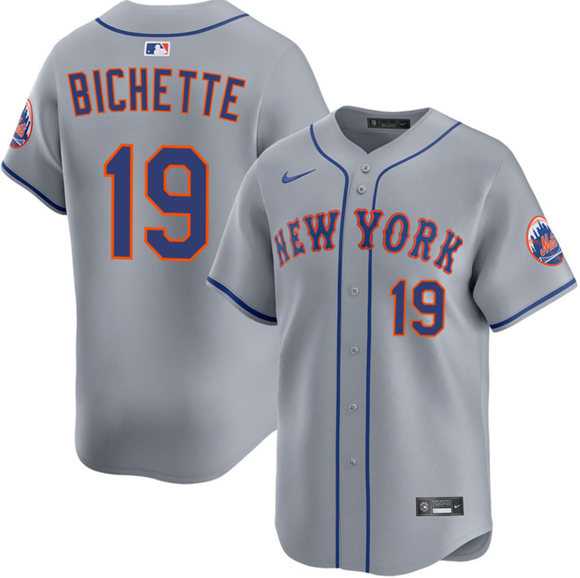 Men's New York Mets #19 Bo Bichette 2026 Gray Limited Stitched Jersey Dzhi,We sell and wholesale Men's New York Mets #19 Bo Bichette 2026 Gray Limited Stitched Jersey Dzhi on line form chian!