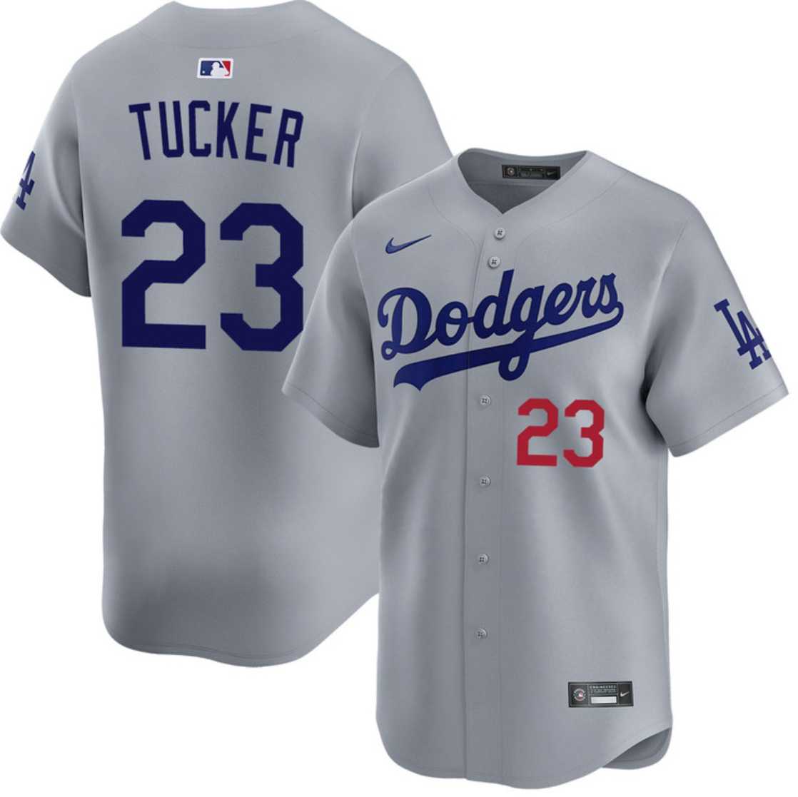 Men's Los Angeles Dodgers #23 Kyle Tucker Gray 2026 Limited Stitched Jersey Dzhi,We sell and wholesale Men's Los Angeles Dodgers #23 Kyle Tucker Gray 2026 Limited Stitched Jersey Dzhi on line form chian!