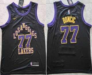 Men's Los Angeles Lakers #77 Luka Doncic Black 2025 City Swingman Jersey,We sell and wholesale Men's Los Angeles Lakers #77 Luka Doncic Black 2025 City Swingman Jersey on line form chian!