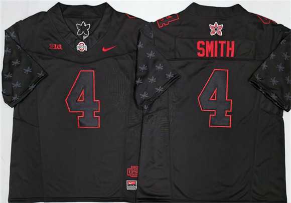 Men's Ohio State Buckeyes #4 Jeremiah Smith Black 2025 F.U.S.E. Limited Stitched Jersey,We sell and wholesale Men's Ohio State Buckeyes #4 Jeremiah Smith Black 2025 F.U.S.E. Limited Stitched Jersey on line form chian!