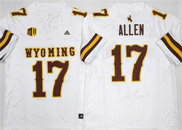Men's Wyoming Cowboys #17 Josh Allen White 2026 F.U.S.E. Stitched College Jersey,We sell and wholesale Men's Wyoming Cowboys #17 Josh Allen White 2026 F.U.S.E. Stitched College Jersey on line form chian!