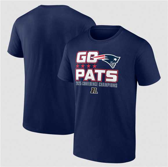 Men's New England Patriots Navy 2025 AFC Champions Hometown T-Shirt,We sell and wholesale Men's New England Patriots Navy 2025 AFC Champions Hometown T-Shirt on line form chian!