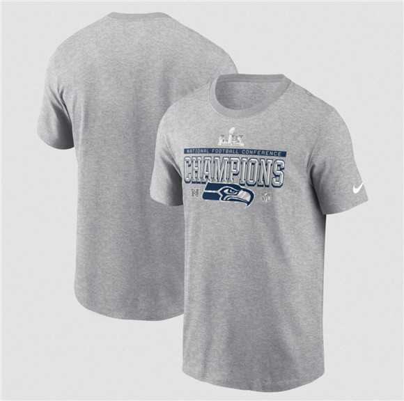 Men's Seattle Seahawks Heather Gray 2025 NFC Champions Locker Room Trophy Collection T-Shirt,We sell and wholesale Men's Seattle Seahawks Heather Gray 2025 NFC Champions Locker Room Trophy Collection T-Shirt on line form chian!