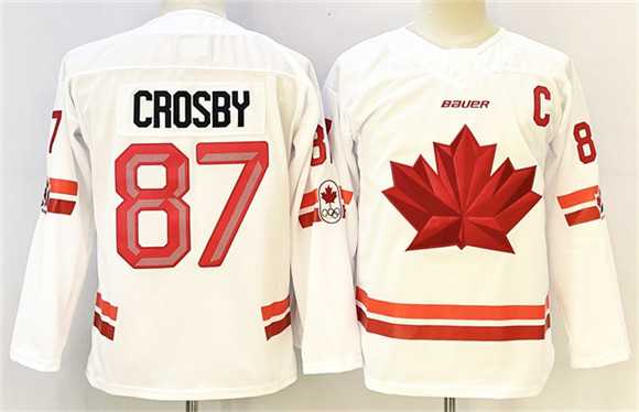 Men's Canada Hockey #87 Sidney Crosby White With C Patch Stitched Jersey,We sell and wholesale Men's Canada Hockey #87 Sidney Crosby White With C Patch Stitched Jersey on line form chian!