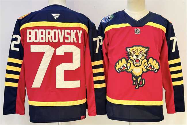 Men's Florida Panthers #72 Sergei Bobrovsky Red 2026-2026 Winter Classic Stitched Hockey Jersey,We sell and wholesale Men's Florida Panthers #72 Sergei Bobrovsky Red 2026-2026 Winter Classic Stitched Hockey Jersey on line form chian!