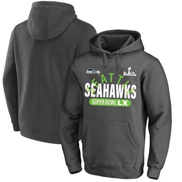Men's Seattle Seahawks Charcoal 2025 Super Bowl LX Big & Tall Game Plan Hoodie,We sell and wholesale Men's Seattle Seahawks Charcoal 2025 Super Bowl LX Big & Tall Game Plan Hoodie on line form chian!