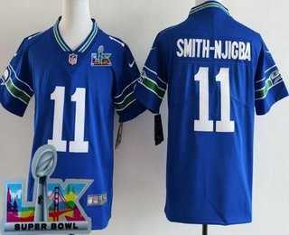 Youth Seattle Seahawks #11 Jaxon Smith-Njigba Limited Blue Super Bowl LX Patch Throwback Vapor Limited Stitched Jersey,We sell and wholesale Youth Seattle Seahawks #11 Jaxon Smith-Njigba Limited Blue Super Bowl LX Patch Throwback Vapor Limited Stitched Jersey on line form chian!