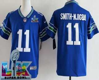Women's Seattle Seahawks #11 Jaxon Smith-Njigba Limited Royal Super Bowl LX Patch Throwback Vapor Limited Stitched Jersey,We sell and wholesale Women's Seattle Seahawks #11 Jaxon Smith-Njigba Limited Royal Super Bowl LX Patch Throwback Vapor Limited Stitched Jersey on line form chian!