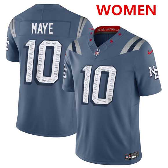 Women's New England Patriots #10 Drake Maye Storm Blue 2025 F.U.S.E 'Rivalries' Vapor Limited Stitched Jersey Dzhi,We sell and wholesale Women's New England Patriots #10 Drake Maye Storm Blue 2025 F.U.S.E 'Rivalries' Vapor Limited Stitched Jersey Dzhi on line form chian!