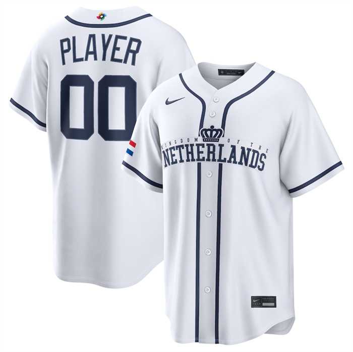 Men's Netherlands Baseball Active Player Custom White 2026 World Baseball Classic Home Stadium Stitched Jersey,We sell and wholesale Men's Netherlands Baseball Active Player Custom White 2026 World Baseball Classic Home Stadium Stitched Jersey on line form chian!