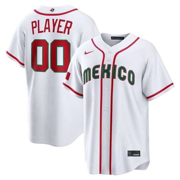 Men's Mexico Baseball ACTIVE PLAYER Custom White 2026 World Baseball Classic Home Stadium Stitched Jersey,We sell and wholesale Men's Mexico Baseball ACTIVE PLAYER Custom White 2026 World Baseball Classic Home Stadium Stitched Jersey on line form chian!