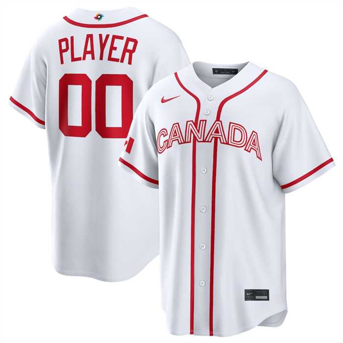 Men's Canada Baseball Active Player Custom White 2026 World Baseball Classic Home Stadium Stitched Jersey,We sell and wholesale Men's Canada Baseball Active Player Custom White 2026 World Baseball Classic Home Stadium Stitched Jersey on line form chian!