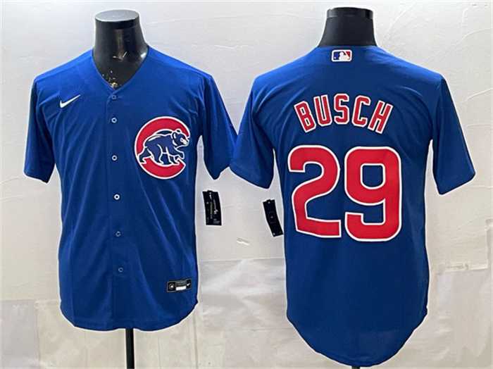 Men's Chicago Cubs #29 Michael Busch Royal Cool Base Stitched Jersey,We sell and wholesale Men's Chicago Cubs #29 Michael Busch Royal Cool Base Stitched Jersey on line form chian!