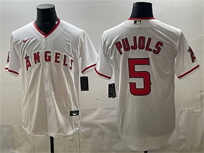 Men's Los Angeles Angels #5 Albert Pujols White Stitched Jersey,We sell and wholesale Men's Los Angeles Angels #5 Albert Pujols White Stitched Jersey on line form chian!