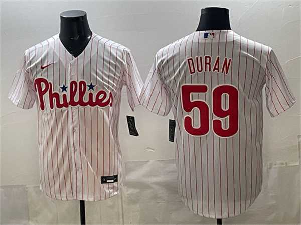 Men's Philadelphia Phillies #59 Jhoan Duran White Cool Base Stitched Jersey,We sell and wholesale Men's Philadelphia Phillies #59 Jhoan Duran White Cool Base Stitched Jersey on line form chian!