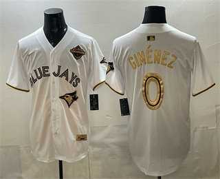 Men's Toronto Blue Jays #0 Andres Gimenez White Gold 2025 American League Champions Limited Jersey,We sell and wholesale Men's Toronto Blue Jays #0 Andres Gimenez White Gold 2025 American League Champions Limited Jersey on line form chian!
