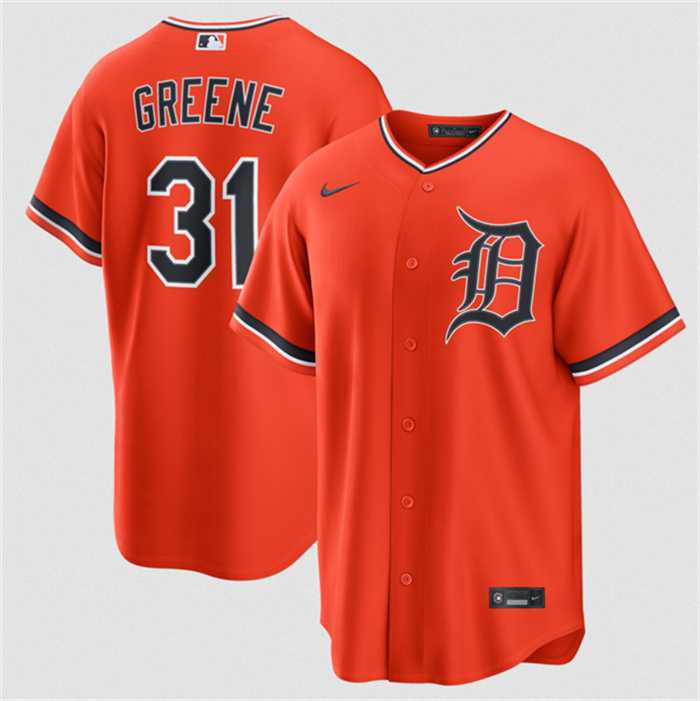 Men's Detroit Tigers #31 Riley Greene Orange Alternate Stitched Jersey Dzhi,We sell and wholesale Men's Detroit Tigers #31 Riley Greene Orange Alternate Stitched Jersey Dzhi on line form chian!