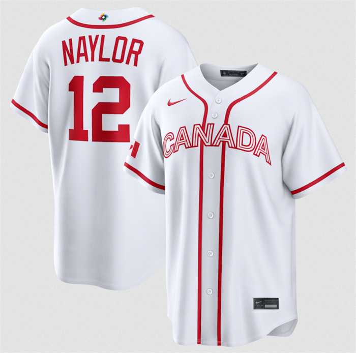 Men's Canada Baseball #12 Josh Naylor White 2026 World Baseball Classic Home Stadium Stitched Jersey,We sell and wholesale Men's Canada Baseball #12 Josh Naylor White 2026 World Baseball Classic Home Stadium Stitched Jersey on line form chian!