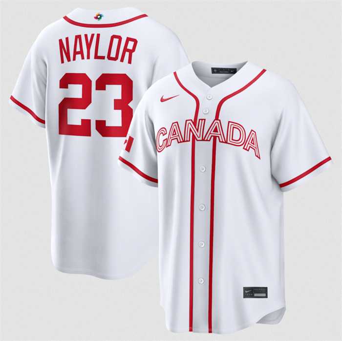 Men's Canada Baseball #23 Bo Naylor White 2026 World Baseball Classic Home Stadium Stitched Jersey,We sell and wholesale Men's Canada Baseball #23 Bo Naylor White 2026 World Baseball Classic Home Stadium Stitched Jersey on line form chian!