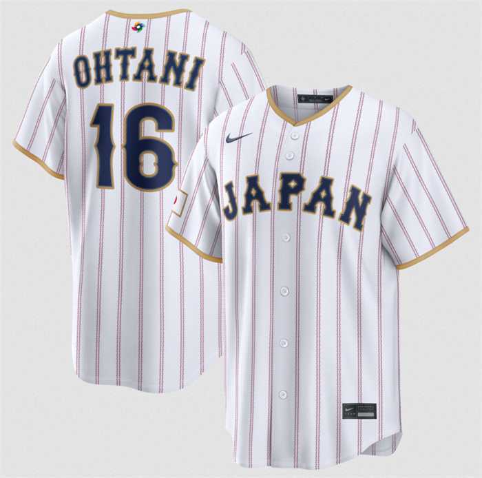 Men's Japan Baseball #16 Shohei Ohtani White 2026 World Baseball Classic Home Stadium Stitched Jersey,We sell and wholesale Men's Japan Baseball #16 Shohei Ohtani White 2026 World Baseball Classic Home Stadium Stitched Jersey on line form chian!