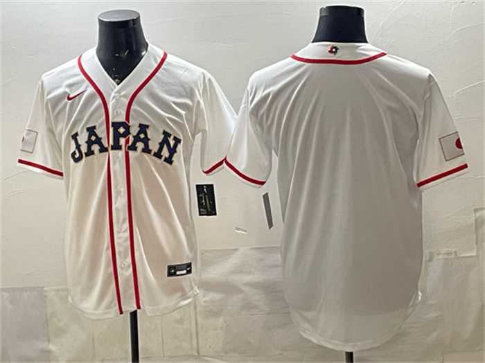 Men's Japan Baseball Blank White 2026 World Baseball Classic Home Stadium Stitched Jersey,We sell and wholesale Men's Japan Baseball Blank White 2026 World Baseball Classic Home Stadium Stitched Jersey on line form chian!