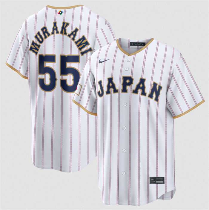 Men's Japan Baseball #55 Munetaka Murakami White 2026 World Baseball Classic Home Stadium Stitched Jersey,We sell and wholesale Men's Japan Baseball #55 Munetaka Murakami White 2026 World Baseball Classic Home Stadium Stitched Jersey on line form chian!