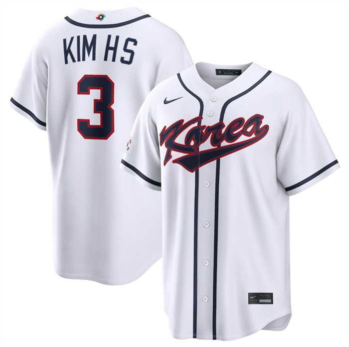 Men's Korea Baseball #3 Hyeseong Kim White 2026 World Baseball Classic Home Stadium Stitched Jersey,We sell and wholesale Men's Korea Baseball #3 Hyeseong Kim White 2026 World Baseball Classic Home Stadium Stitched Jersey on line form chian!