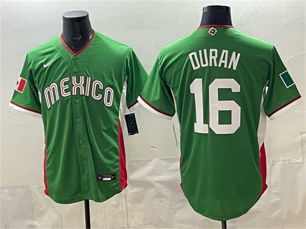 Men's Mexico Baseball #16 Jarren Duran Green 2026 World Baseball Classic Home Stadium Stitched Jersey,We sell and wholesale Men's Mexico Baseball #16 Jarren Duran Green 2026 World Baseball Classic Home Stadium Stitched Jersey on line form chian!
