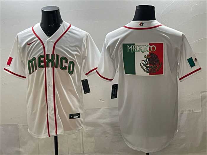 Men's Mexico Baseball Team Big Logo White 2026 World Baseball Classic Home Stadium Stitched Jersey,We sell and wholesale Men's Mexico Baseball Team Big Logo White 2026 World Baseball Classic Home Stadium Stitched Jersey on line form chian!