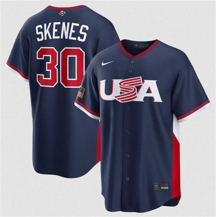 Men's USA Baseball #30 Paul Skenes Navy 2026 World Baseball Classic Road Stadium Stitched Jersey,We sell and wholesale Men's USA Baseball #30 Paul Skenes Navy 2026 World Baseball Classic Road Stadium Stitched Jersey on line form chian!