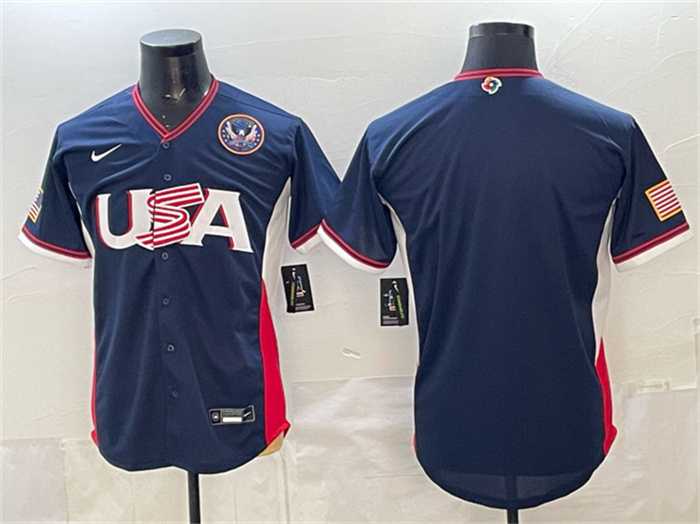 Men's USA Baseball Blank Navy 2026 World Baseball Classic United States 250th Anniversary Patch Road Stadium Stitched Jersey,We sell and wholesale Men's USA Baseball Blank Navy 2026 World Baseball Classic United States 250th Anniversary Patch Road Stadium Stitched Jersey on line form chian!