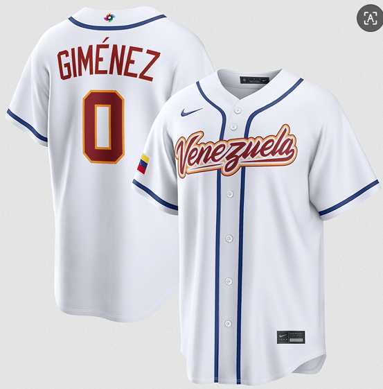 Men's Venezuela Baseball #0 Andres Gimenez White 2026 World Baseball Classic Home Stadium Stitched Jersey,We sell and wholesale Men's Venezuela Baseball #0 Andres Gimenez White 2026 World Baseball Classic Home Stadium Stitched Jersey on line form chian!