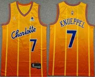 Men's Charlotte Hornets #7 Kon Knueppel Yellow 2025 City Sponsor Swingman Jersey,We sell and wholesale Men's Charlotte Hornets #7 Kon Knueppel Yellow 2025 City Sponsor Swingman Jersey on line form chian!