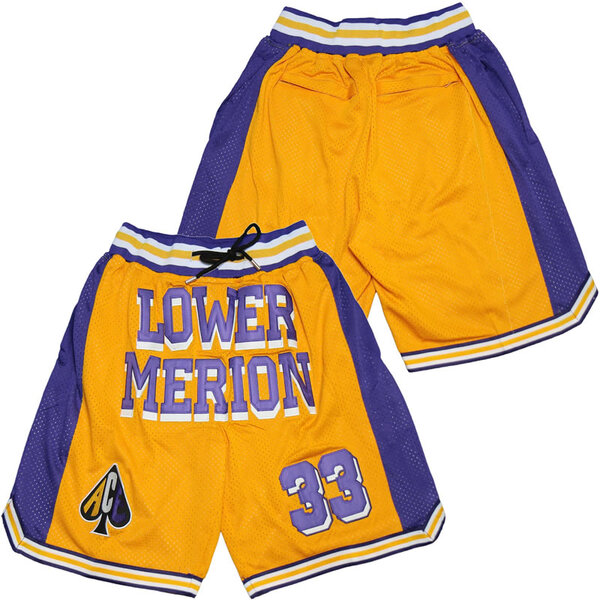 kobe Yellow #33 purple shorts,We sell and wholesale kobe Yellow #33 purple shorts on line form chian!