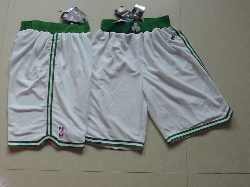 Boston Celtics NBA Shorts (Run Small) White,We sell and wholesale Boston Celtics NBA Shorts (Run Small) White on line form chian!
