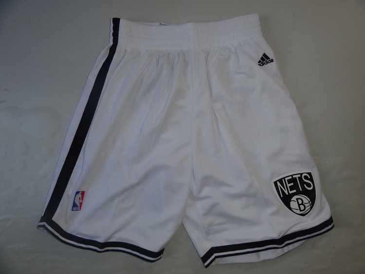 Brooklyn Nets Adidas White Shorts (Run Small),We sell and wholesale Brooklyn Nets Adidas White Shorts (Run Small) on line form chian!