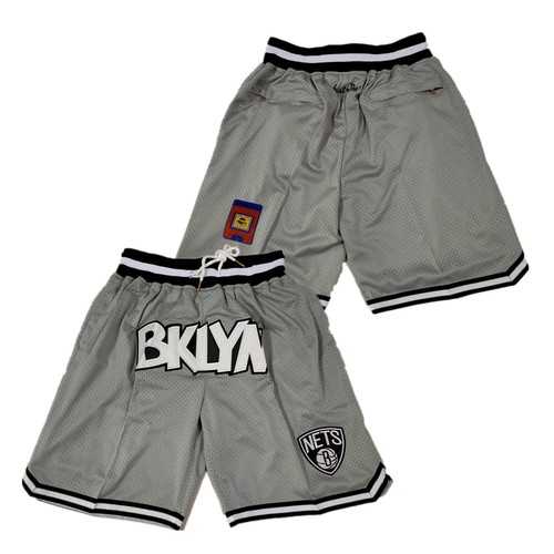 Brooklyn Nets Just Don Gray Shorts (Run Small),We sell and wholesale Brooklyn Nets Just Don Gray Shorts (Run Small) on line form chian!