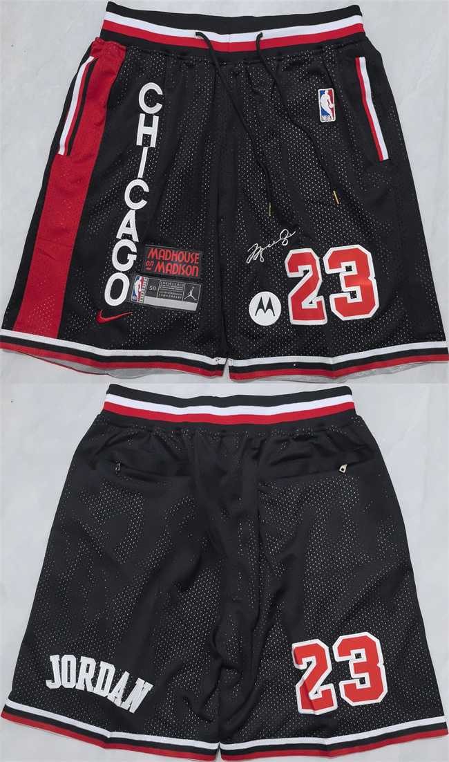 Chicago Bulls #23 Michael Jordan Black 2025 Shorts (Run Small),We sell and wholesale Chicago Bulls #23 Michael Jordan Black 2025 Shorts (Run Small) on line form chian!