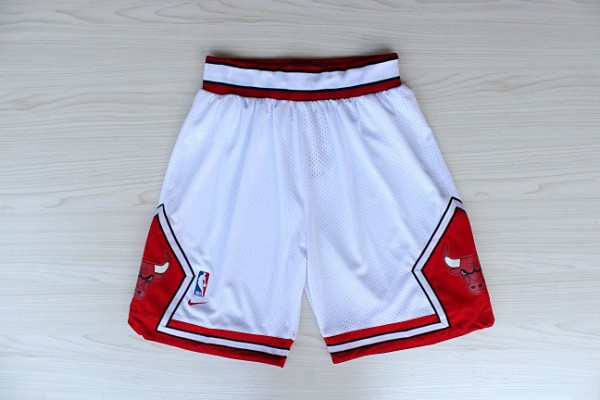 Chicago Bulls NBA Shorts (Run Small) White,We sell and wholesale Chicago Bulls NBA Shorts (Run Small) White on line form chian!