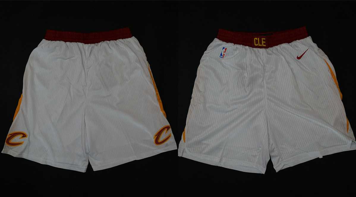 Cleveland Cavaliers White Nike 2017-18 Autentic Shorts (Run Small),We sell and wholesale Cleveland Cavaliers White Nike 2017-18 Autentic Shorts (Run Small) on line form chian!