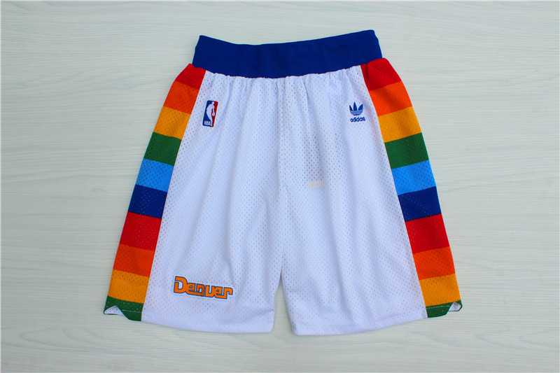 Denver Nuggets White Hardwood Classics Shorts (Run Small),We sell and wholesale Denver Nuggets White Hardwood Classics Shorts (Run Small) on line form chian!