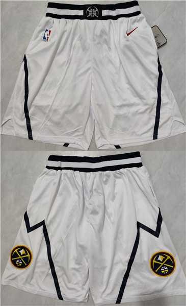Denver Nuggets White Shorts (Run Small),We sell and wholesale Denver Nuggets White Shorts (Run Small) on line form chian!