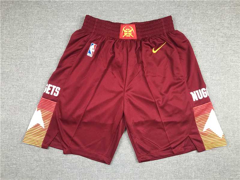 Denver Nuggets Teams Red Just Don City Edition Swingman Shorts (Run Small),We sell and wholesale Denver Nuggets Teams Red Just Don City Edition Swingman Shorts (Run Small) on line form chian!