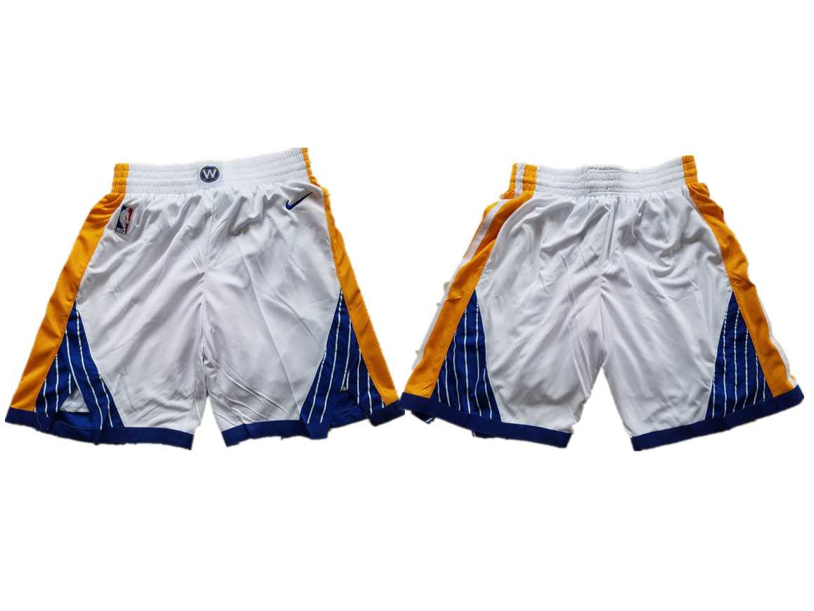 Golden State Warriors White Nike Basketball Shorts (Run Small),We sell and wholesale Golden State Warriors White Nike Basketball Shorts (Run Small) on line form chian!