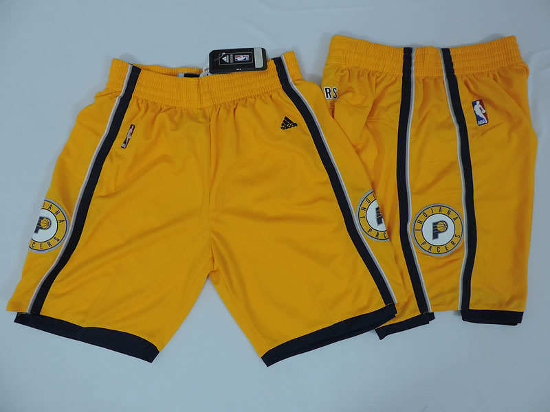 Indiana Pacers NBA Yellow Shorts (Run Small),We sell and wholesale Indiana Pacers NBA Yellow Shorts (Run Small) on line form chian!