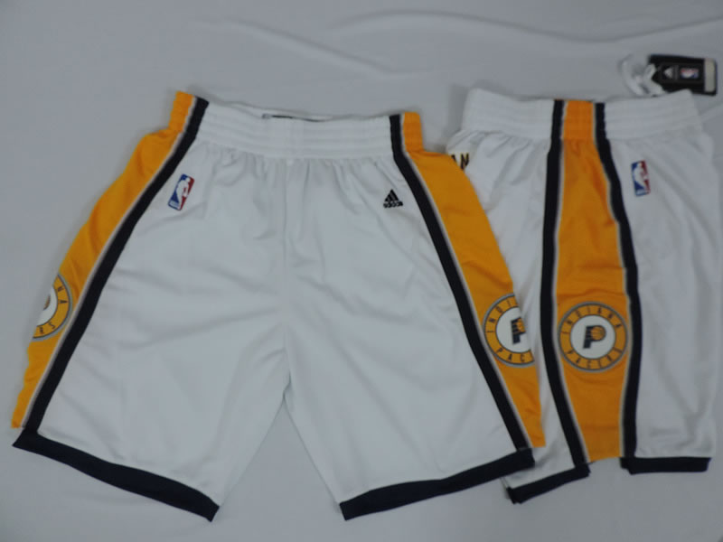 Indiana Pacers NBA White Shorts (Run Small),We sell and wholesale Indiana Pacers NBA White Shorts (Run Small) on line form chian!