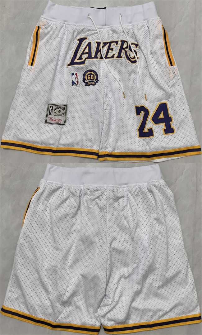 Los Angeles Lakers #24 Kobe Bryant White 2025 Shorts (Run Small),We sell and wholesale Los Angeles Lakers #24 Kobe Bryant White 2025 Shorts (Run Small) on line form chian!