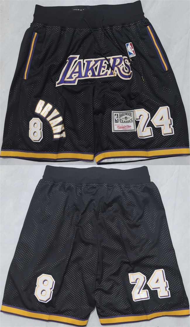 Los Angeles Lakers #24 Kobe Bryant Black Shorts (Run Small),We sell and wholesale Los Angeles Lakers #24 Kobe Bryant Black Shorts (Run Small) on line form chian!