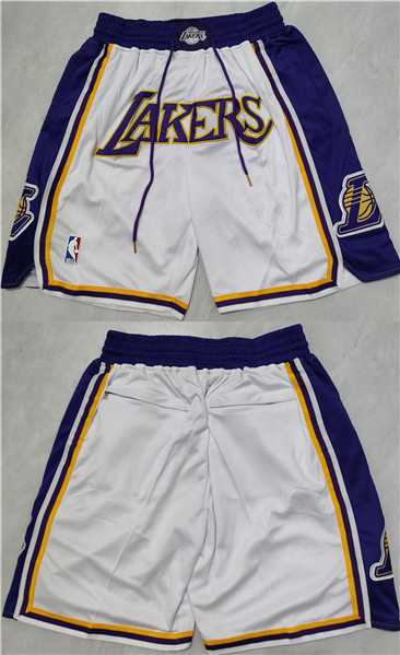 Los Angeles Lakers Purple White Shorts (Run Small),We sell and wholesale Los Angeles Lakers Purple White Shorts (Run Small) on line form chian!