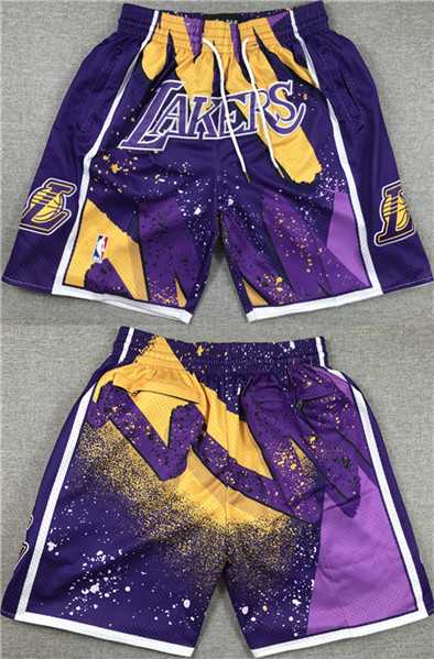 Los Angeles Lakers Purple Stitched Shorts (Run Small),We sell and wholesale Los Angeles Lakers Purple Stitched Shorts (Run Small) on line form chian!